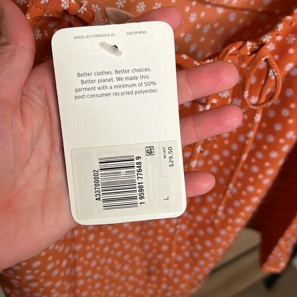 Levi's NWT Camila Tie Back Camisole Tank Top Size L - Picture 5 of 7